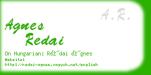 agnes redai business card